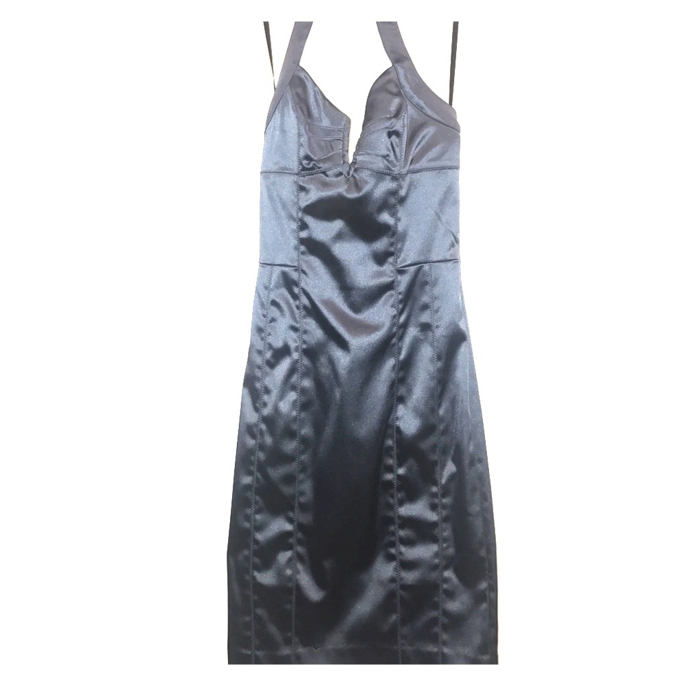 Charcoal halter top dress